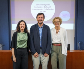Encontro do Serviço Alemão de Intercâmbio Acadêmico com os ex-bolsistas do DF. 31/10/2025 Foto: Beto Monteiro/Ascom UnB